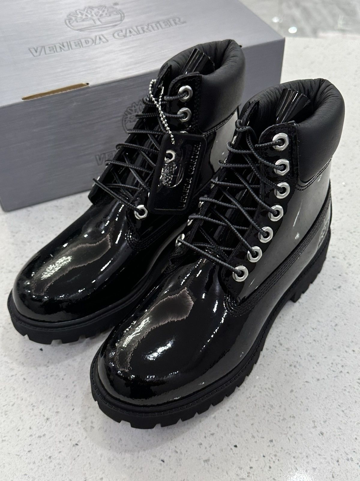 Timberland Veneda Carter Black Patent Timberland Size US 5 / EU 37 - 3 Thumbnail