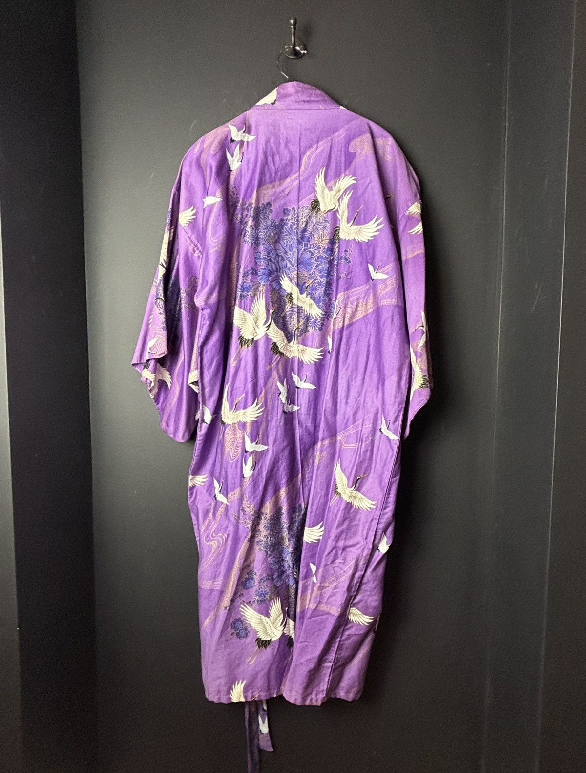 Vintage Japanese Vintage Robe Bath Sleep Kimono Made in Japan 1970s Size L / US 10 / IT 46 - 8 Thumbnail