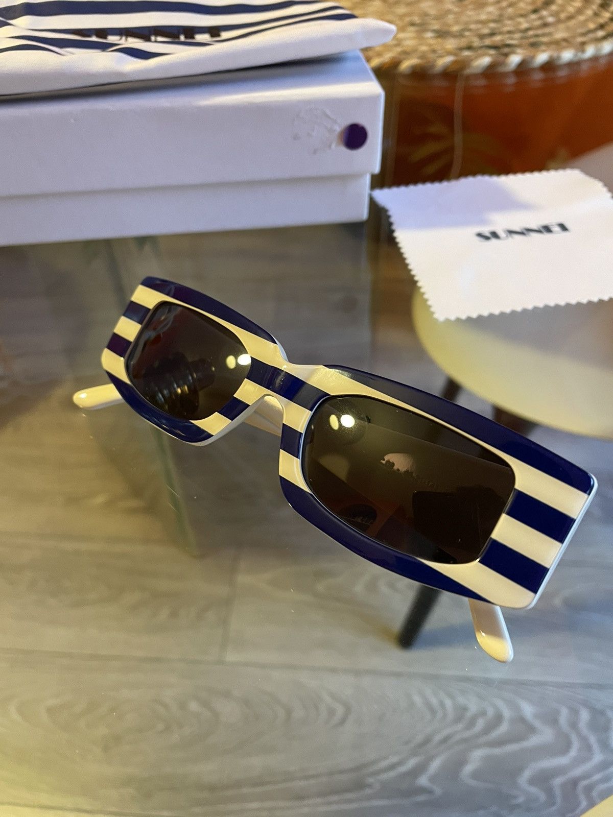 Sunnei Prototype Stripe sunglasses sunnei Size ONE SIZE - 4 Thumbnail