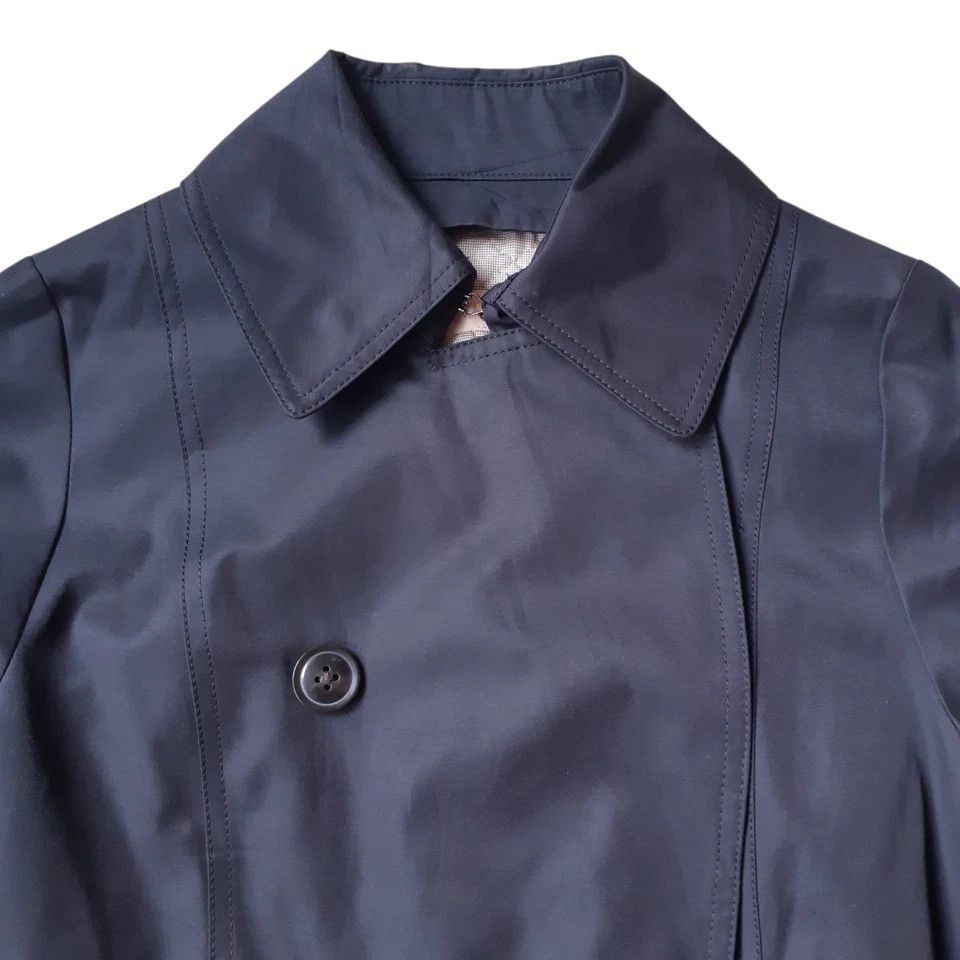 Dezert Dezert + Femme Trench Coat Jacket Women size 11AR Black Size S / US 4 / IT 40 - 4 Thumbnail