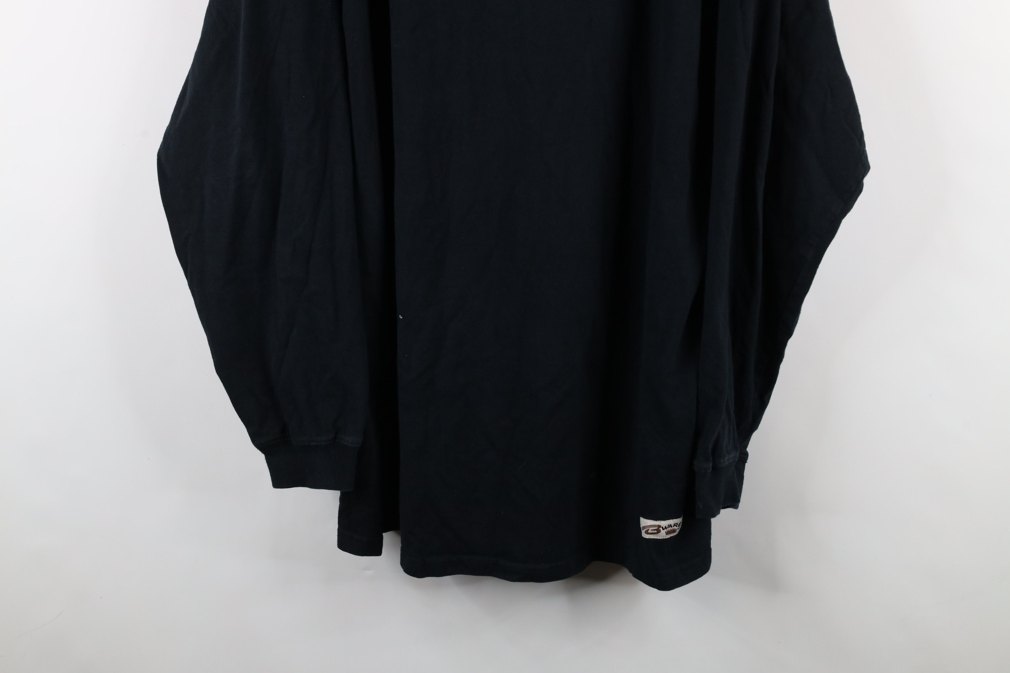 Vintage Vintage 90s Streetwear Long Sleeve T-Shirt Black Cotton Size US XXL / EU 58 / 5 - 3 Thumbnail
