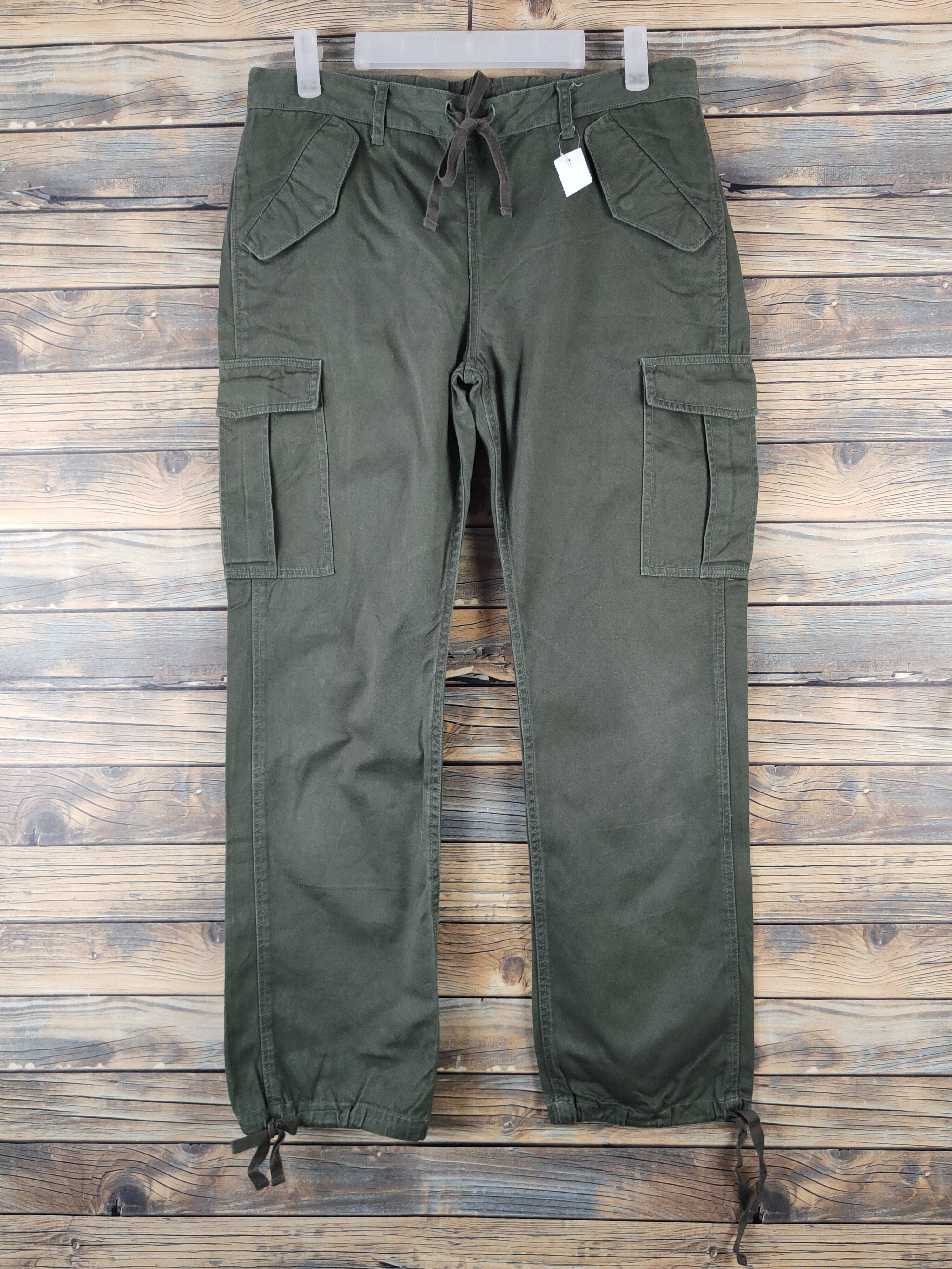 Japanese Brand DL Urban Now Green Multipocket Tactical Cargo Pants #1299 Size US 29 - 1 Thumbnail