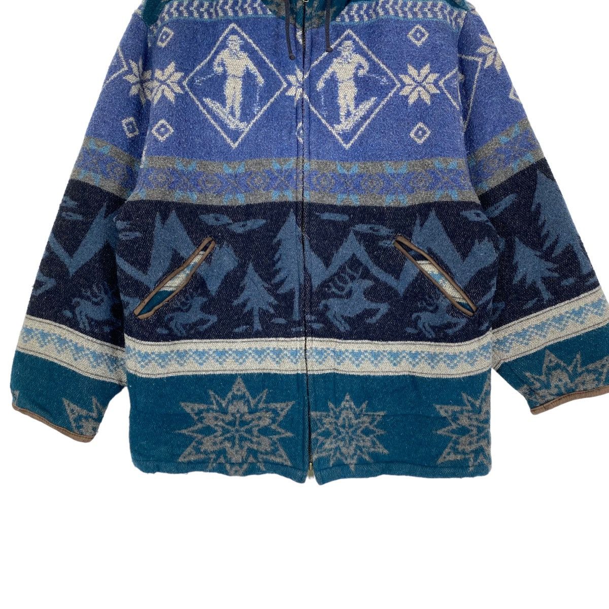 L.L. Bean × Vintage Vintage L.L Bean printed wool hoodie jacket Size US M / EU 48-50 / 2 - 6 Thumbnail