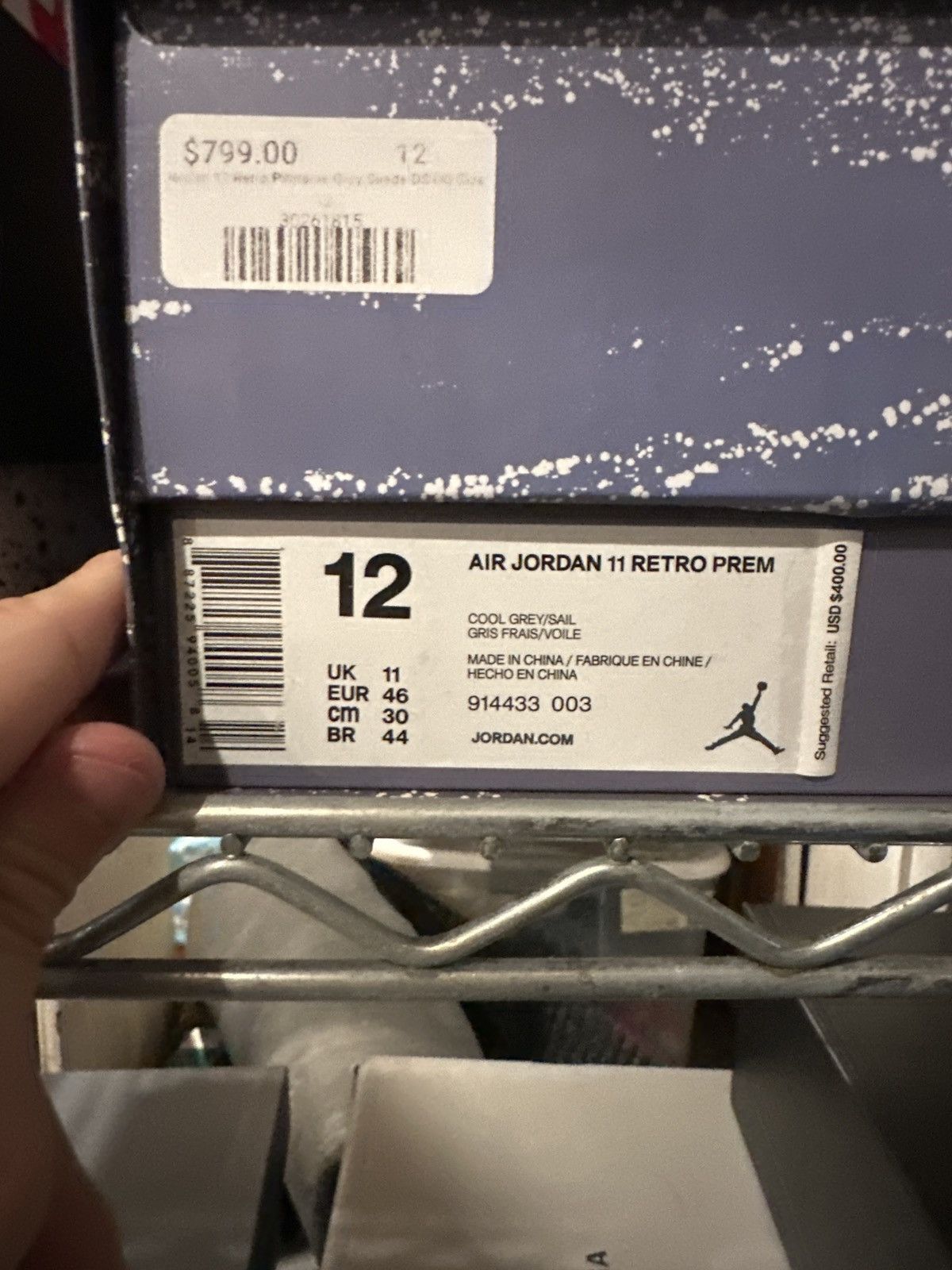 Jordan Brand Jordan 11 Retro Pinnacle Grey Suede DS OG Size 12 Size US 12 / EU 45 - 9 Thumbnail