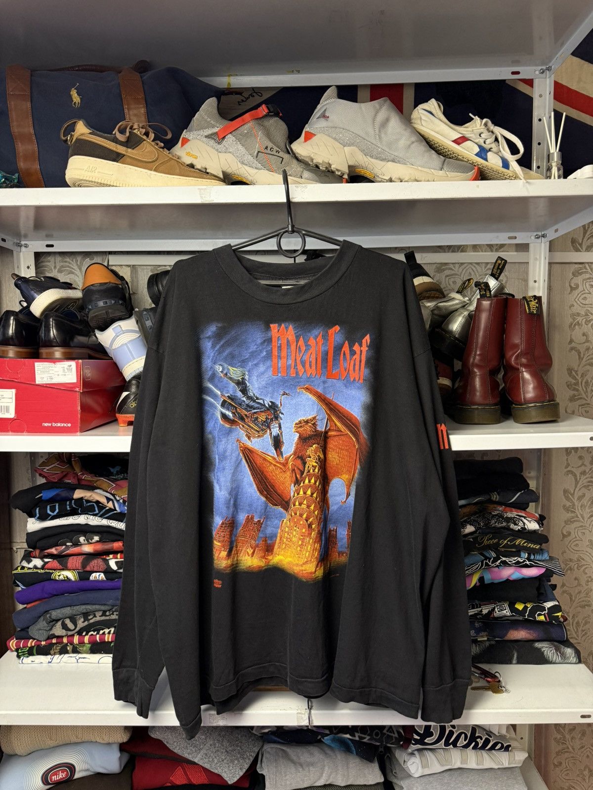 Band Tees Vintage 1993 Meat Loaf World Tour Long Sleeve T-Shirt Size US XL / EU 56 / 4 - 1 Thumbnail