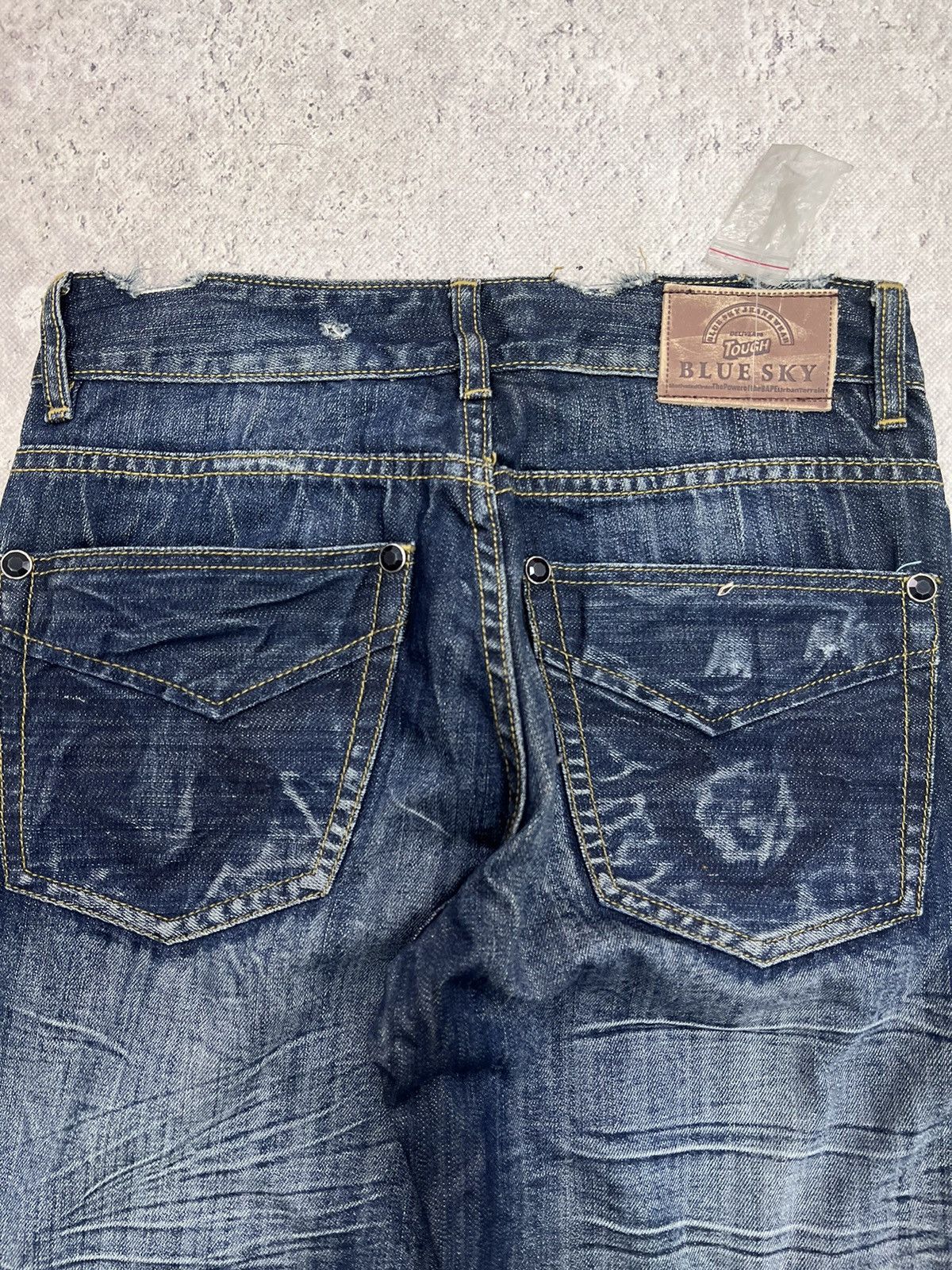If Six Was Nine × Japanese Brand Vintage Rick Owens Junya Watanabe Style Washed Jeans Size US 31 - 13 Thumbnail