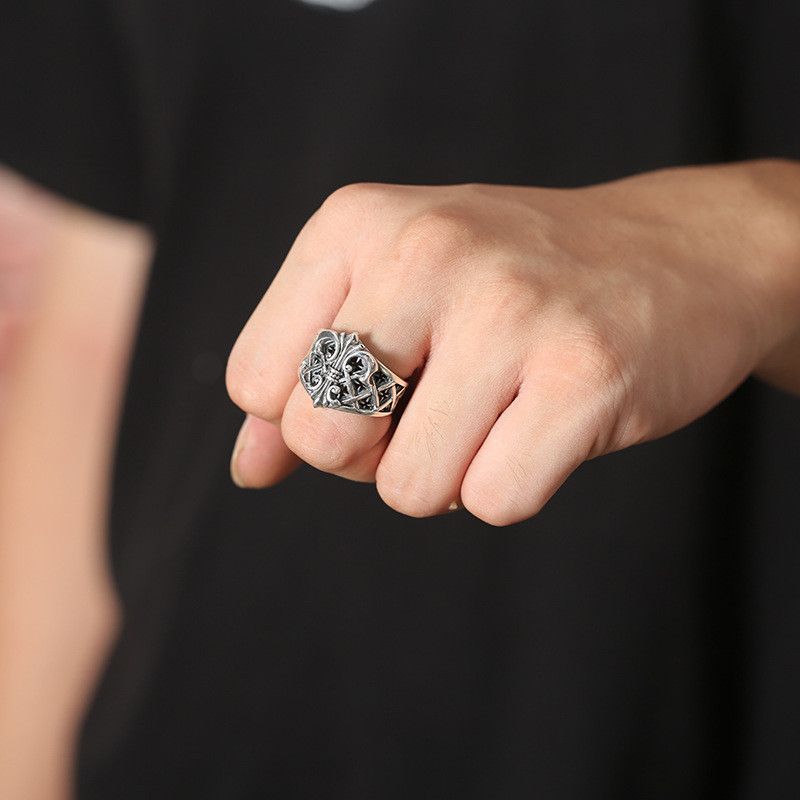 Vintage Resizable Punk Wind Anchor Mechanical Ring Size ONE SIZE - 5 Thumbnail