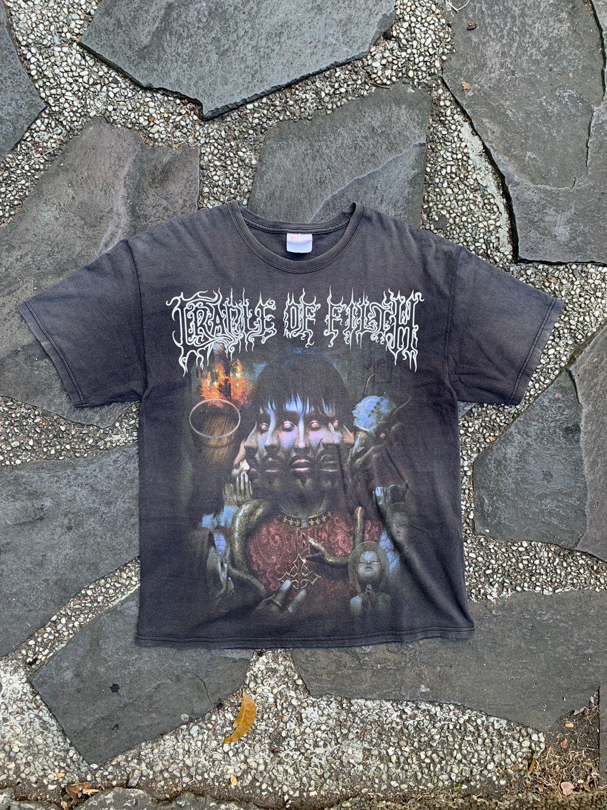 image of Band Tees x Hanes Cradle Of Filth Godspeed On The Devil’S Thunder in Black, Men's (Size Large)