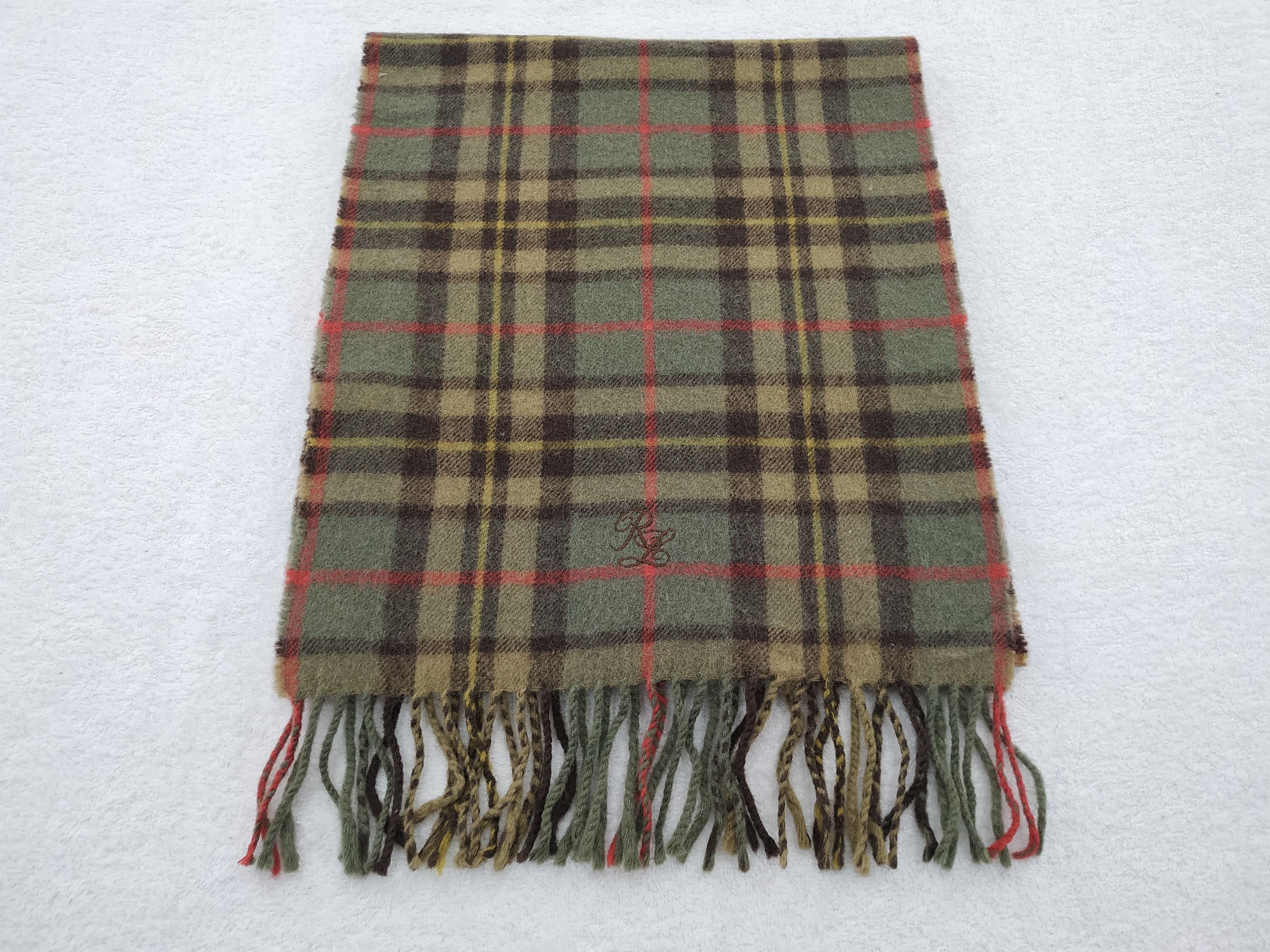 Ralph Lauren Vintage Ralph Lauren Wool Scarf/Muffler/Neckwear MF041 Size ONE SIZE - 1 Thumbnail