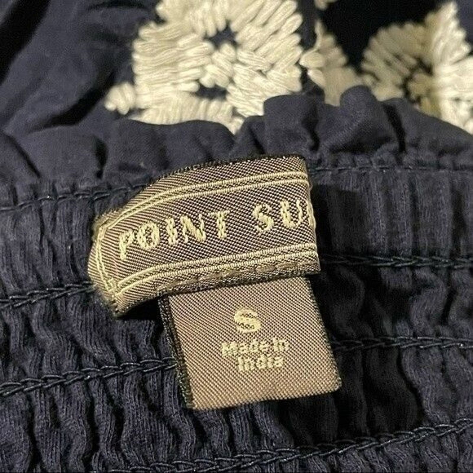 Other Point Sur Skirt Pull-On Stretch Navy & White Floral Small Size 27" / US 4 / IT 40 - 6 Thumbnail
