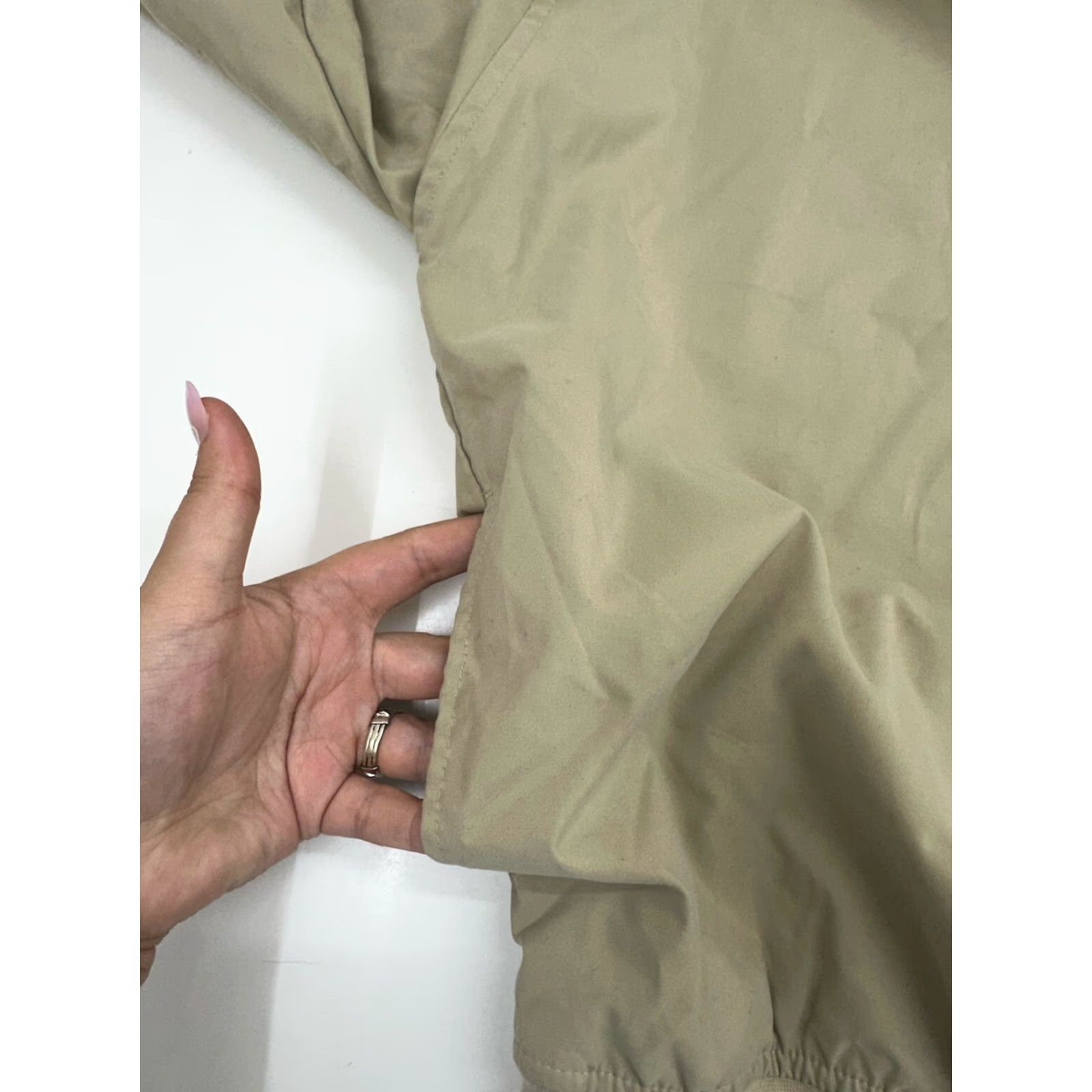 Port Authority Port Authority Windbreaker Mens Size Large Tan VTG Pullover Jacket Casual Outdoor Pockets Embroidered Fall Spring Summer Winter Mens Size US L / EU 52-54 / 3 - 6 Thumbnail