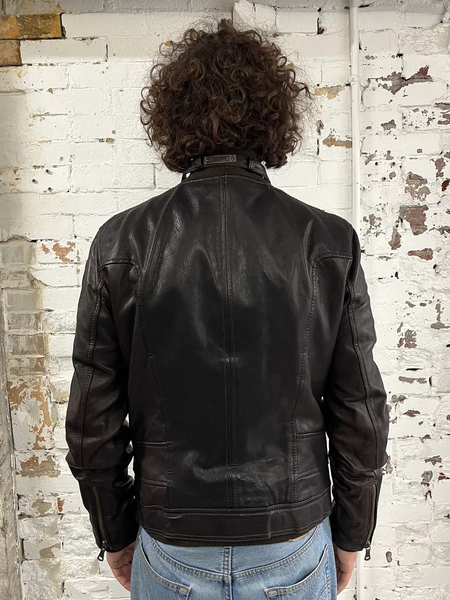 Dolce & Gabbana AW2008 Dolce & Gabbana Brown Leather Biker Jacket Size US M / EU 48-50 / 2 - 3 Thumbnail