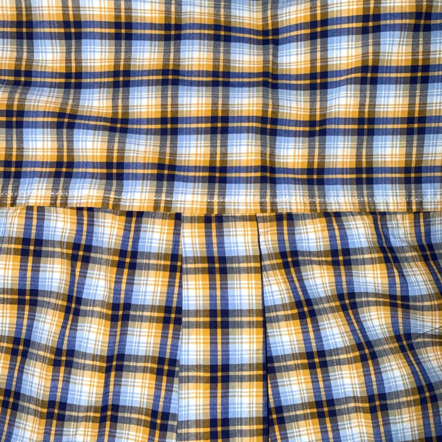 Vintage Cinch Shirt Men’s Medium Blue Yellow Plaid Button Up Long Sleeve Western Cowboy Shirt Size US M / EU 48-50 / 2 - 7 Thumbnail