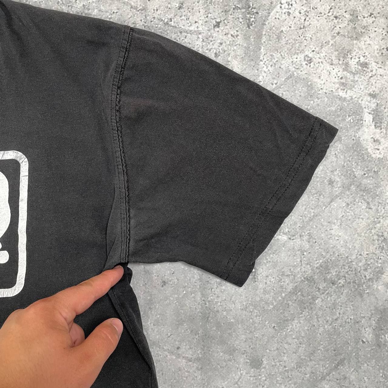 Other Vintage 2000s Chimpanzee Fast Food Humor T Shirt Faded Black Size US L / EU 52-54 / 3 - 8 Thumbnail