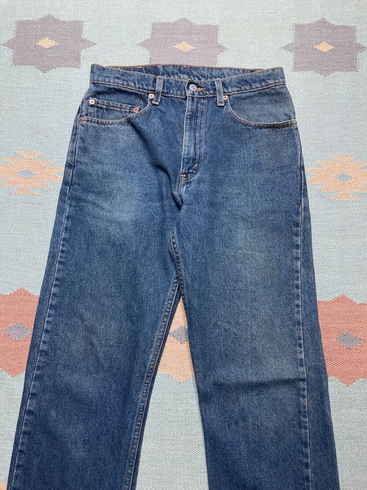 Levi's × Vintage Levi’s 505 jeans regular straight leg denim wash skate 30x33 Size US 30 / EU 46 - 5 Thumbnail