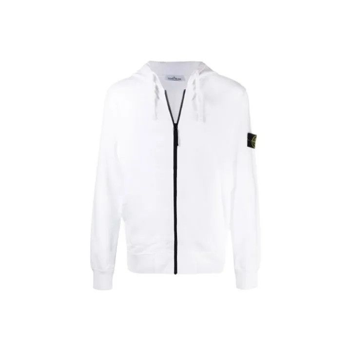 Stone Island Stone Island White Zip-Up Hoodie Size US M / EU 48-50 / 2 - 1 Thumbnail