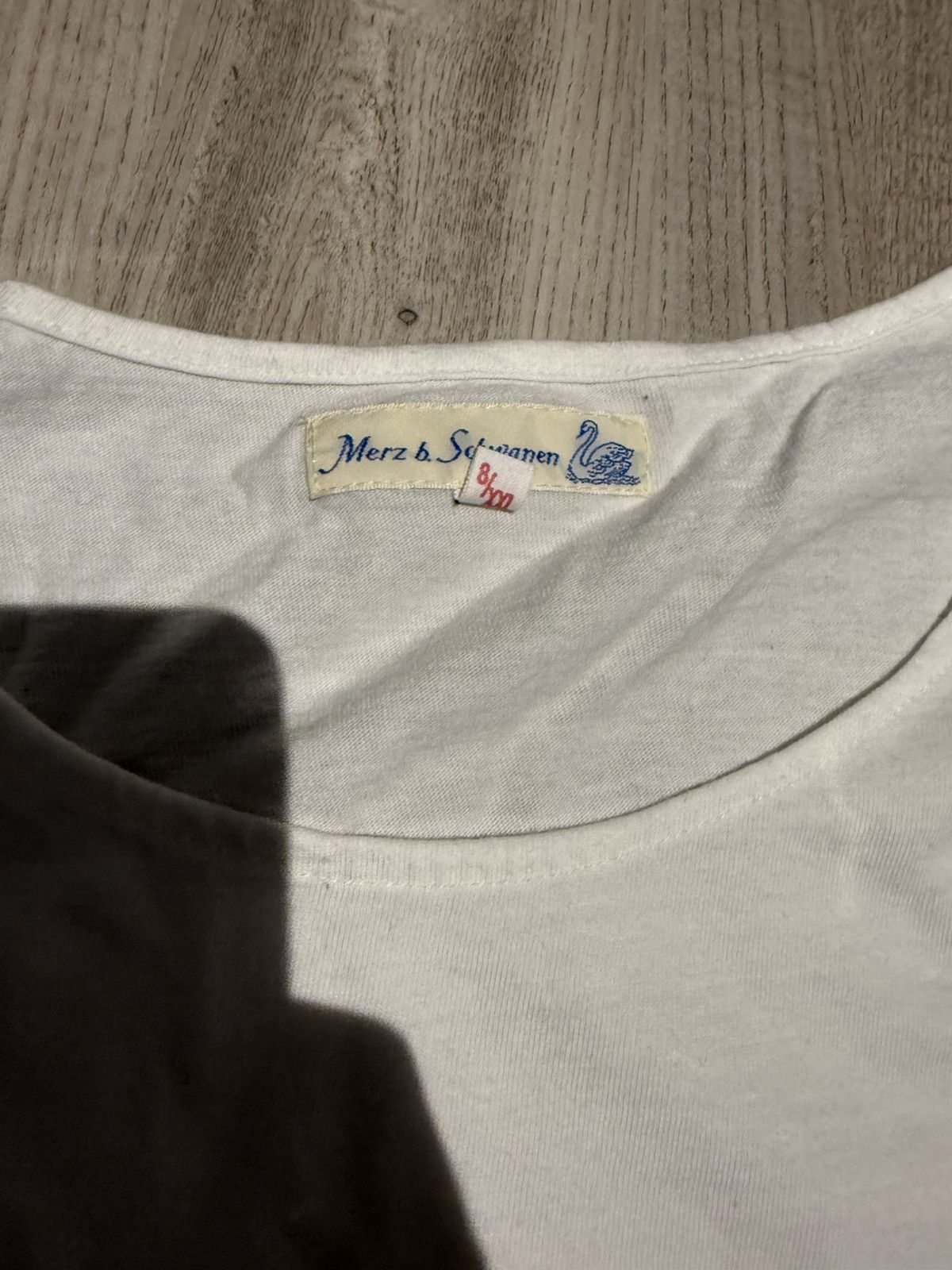 Merz B. Schwanen Singe stitch vintage fit T Size US XL / EU 56 / 4 - 2 Thumbnail