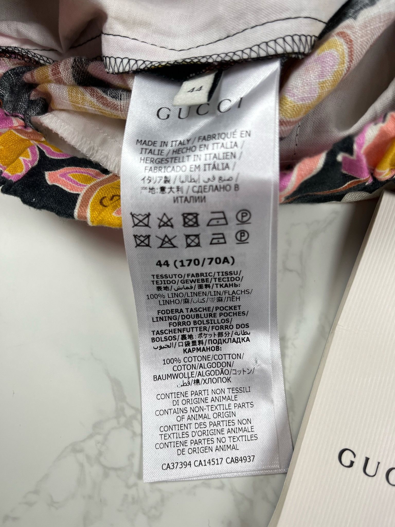 Gucci 🔥60% OFF🔥 [SALE] Gucci Paisley Print Linen Shorts Size US 28 / EU 44 - 15 Thumbnail