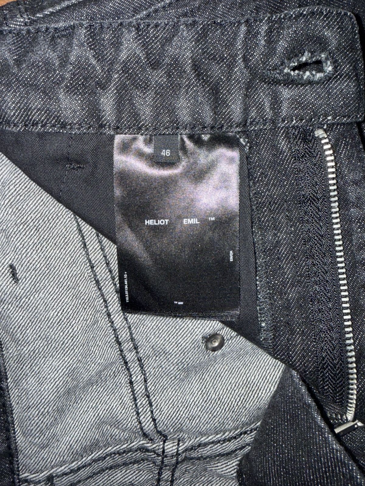 Heliot Emil HELIOT EMIL Black Eutrophic Jeans Size US 32 / EU 48 - 3 Thumbnail