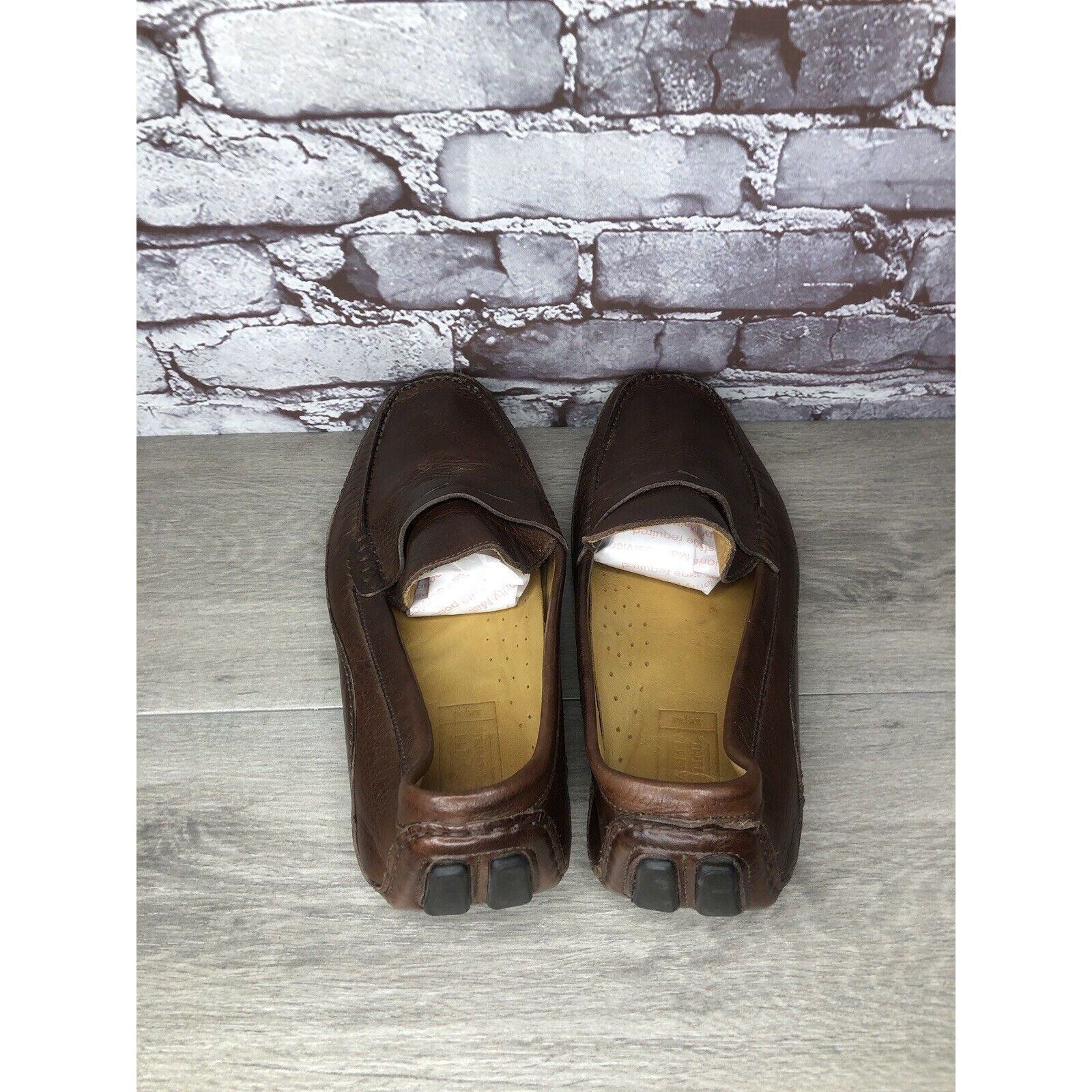 Mercanti Fiorentini Mercanti Fiorentini Relax Brown Leather Driving Penny Loafer Size US 13 / EU 46 - 5 Thumbnail