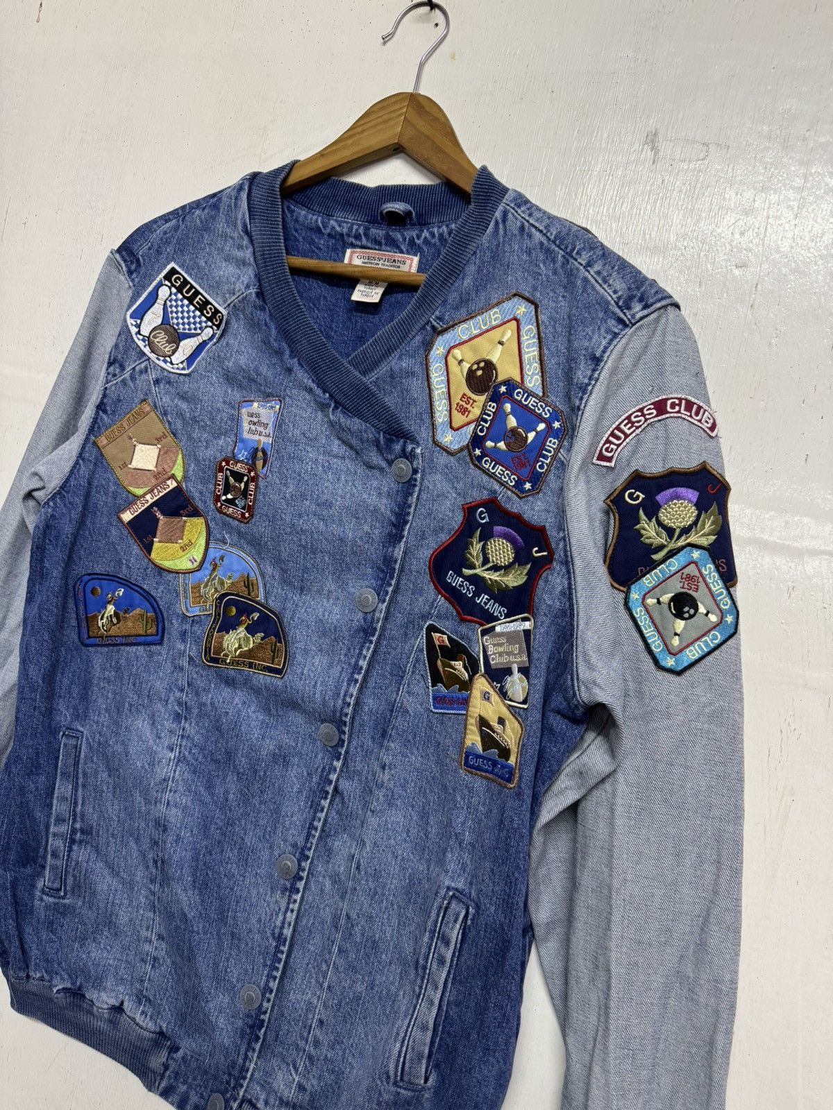 Guess × Vintage Vintage Guess Jacket Patchwork Size US M / EU 48-50 / 2 - 10 Thumbnail