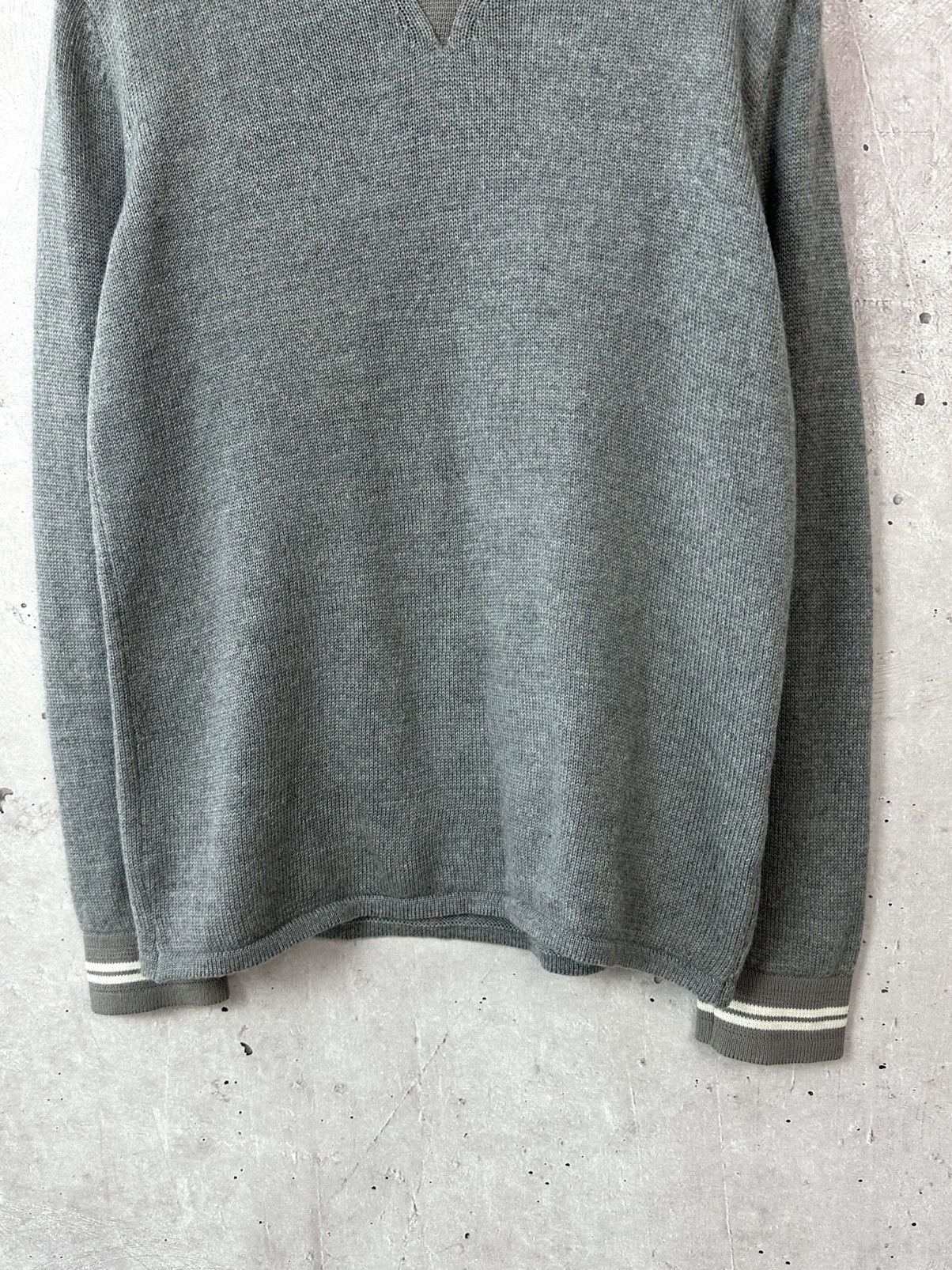 Wood Wood Wood Wood Grey Stripped Women’s Knit Wool Sweater Size XS / US 0-2 / IT 36-38 - 3 Thumbnail