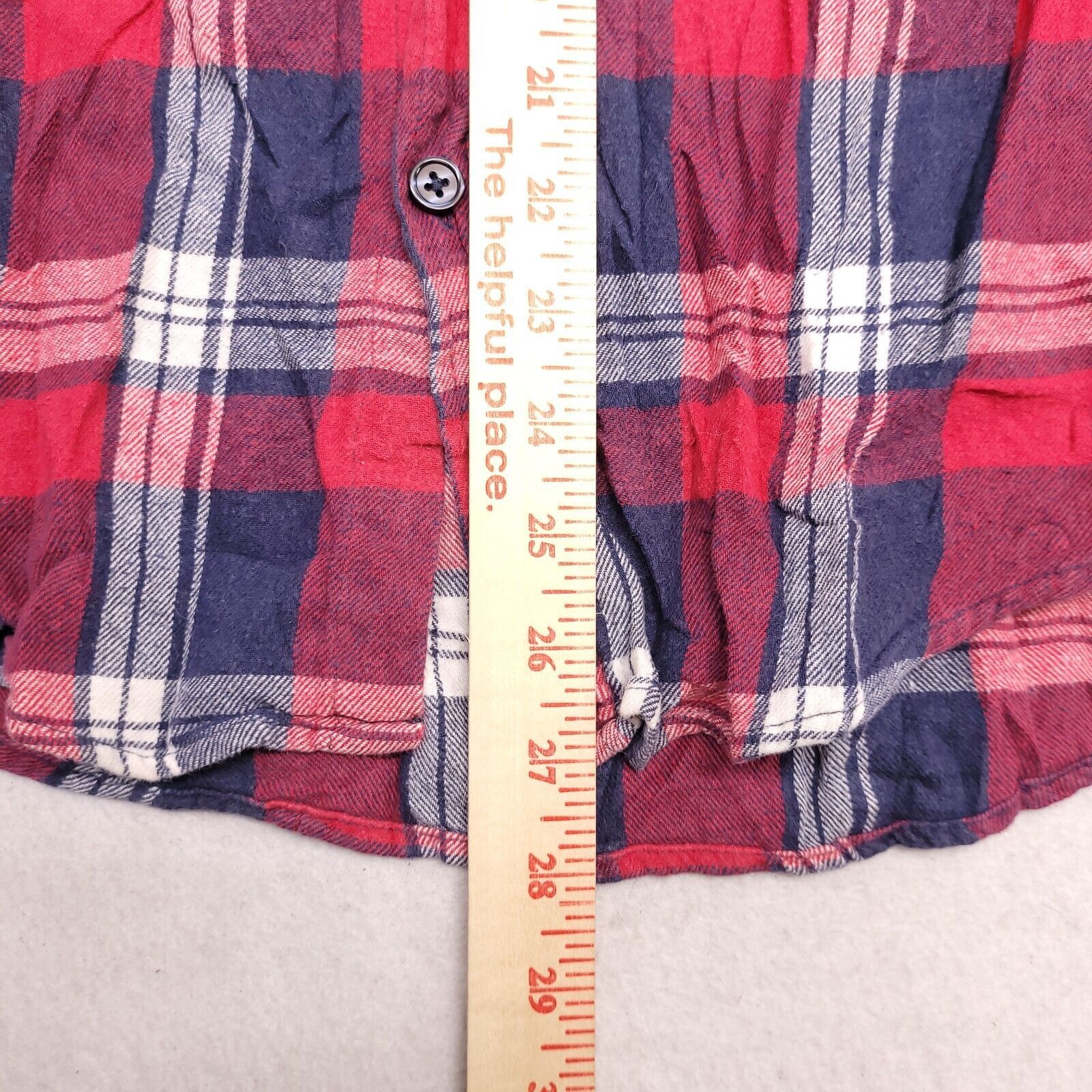 Retrofit Retrofit Madras Flannel Shirt Mens Size Large L Red Blue Size US L / EU 52-54 / 3 - 7 Thumbnail