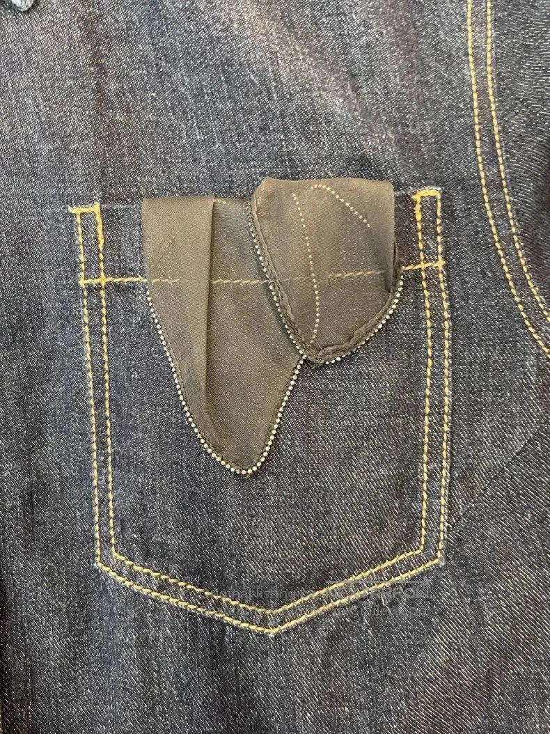Brunello Cucinelli Brunello Cucinelli Denim Long Sleeve Shirt . Size US S / EU 44-46 / 1 - 4 Thumbnail