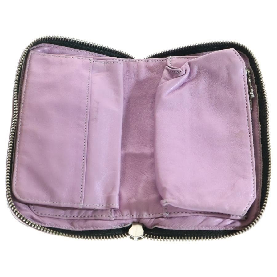 Chrome Hearts Chrome Hearts Mini Round Zip Harako Leather Compact Wallet Size ONE SIZE - 4 Thumbnail