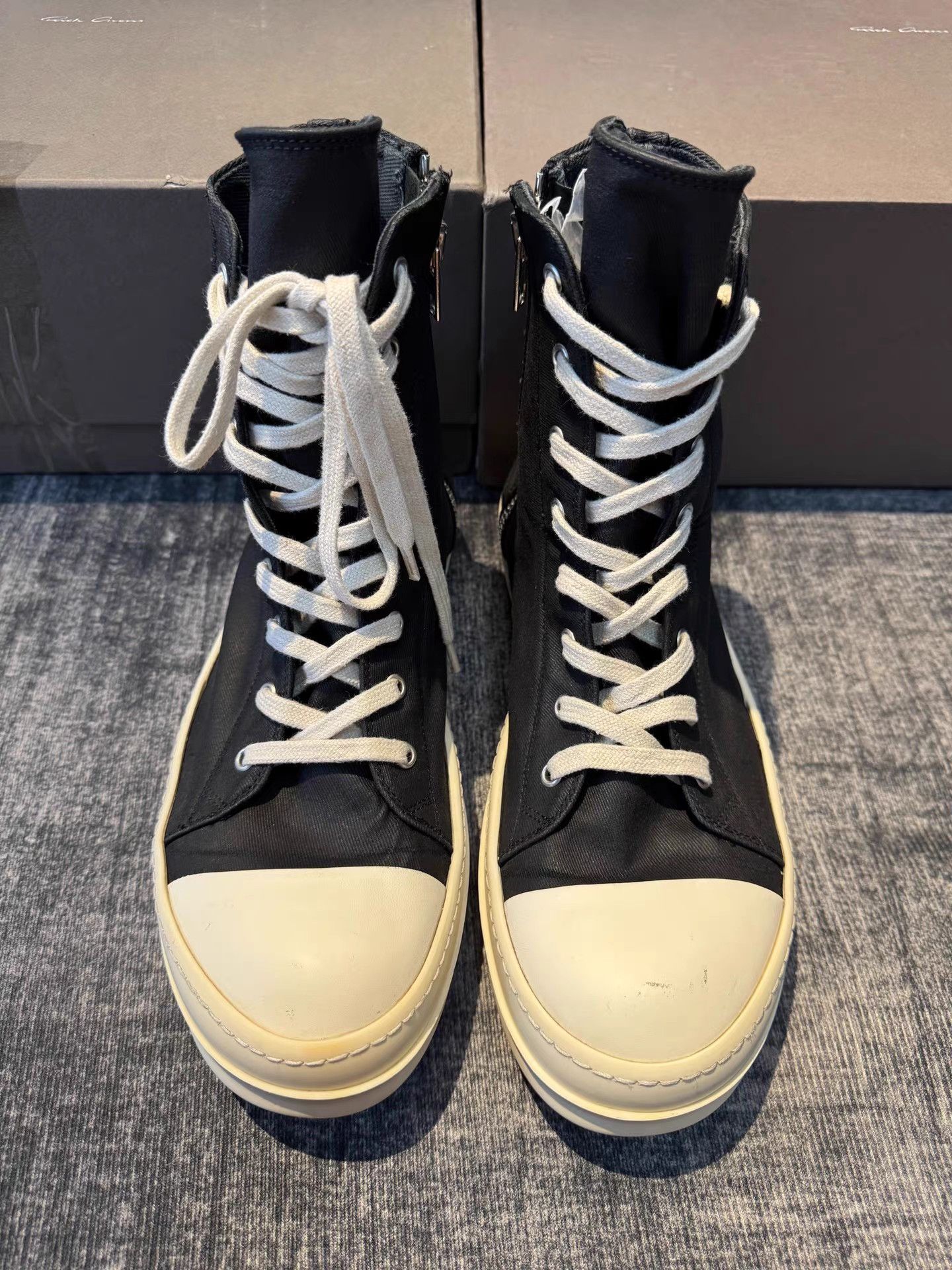 Rick Owens Rick Owens DRKSHDW Waxed Big Converse Size US 9 / EU 42 - 2 Thumbnail