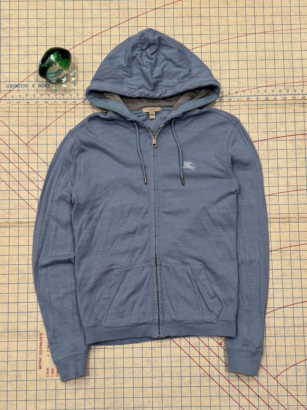 Burberry Burberry Brit Light Blue Full Zip Hoodie Size Small Size S / US 4 / IT 40 - 1 Thumbnail