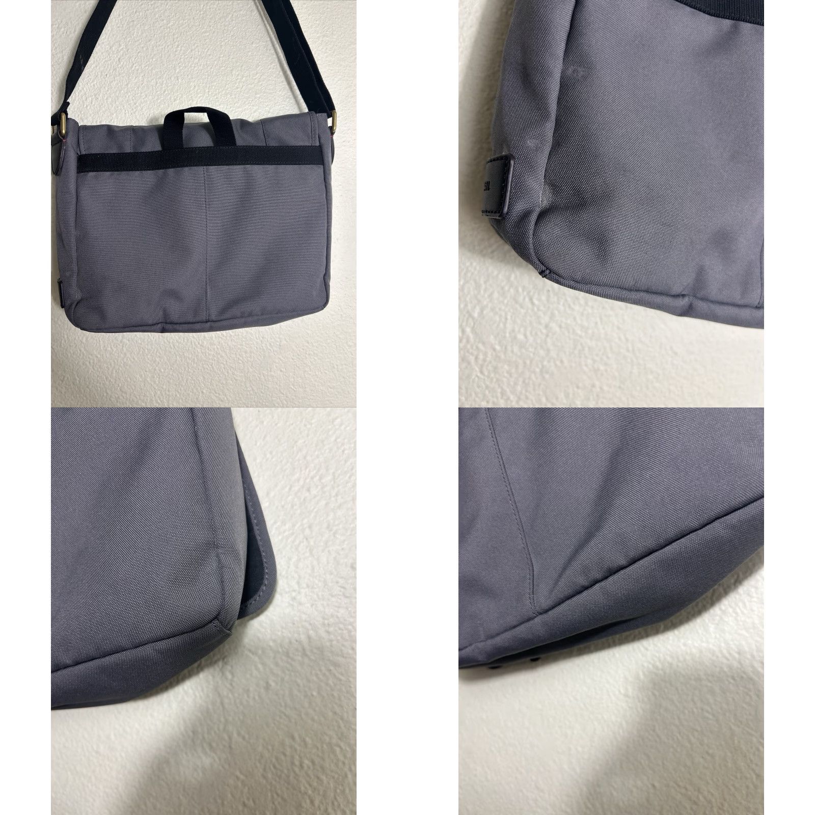 Fossil Fossil Crossbody Bag Gray Polyester Leather 12x12x3.5 Adjustable Strap Women Bag Cross-Body Messenger Size ONE SIZE - 10 Thumbnail