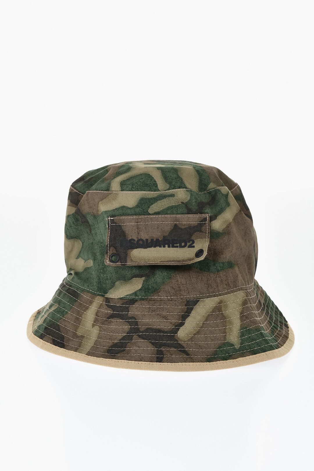 Dsquared2 Camouflage Bucket Hat with Pocket Size ONE SIZE - 1 Thumbnail