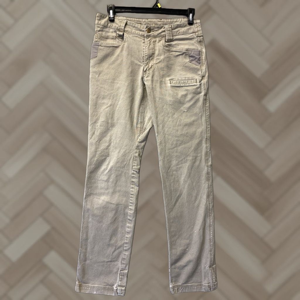 Vintage VINTAGE Hammer Drill Canvas Carpenter Work Pants Men 32 Waist Mid Rise Straight Leg Sand Cotton Durable Workwear Size US 32 / EU 48 - 1 Thumbnail