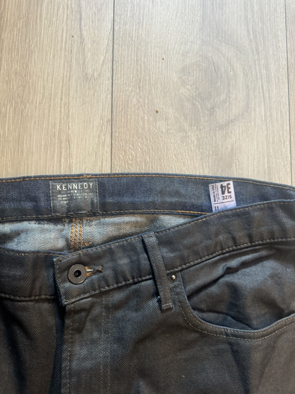 Other Kennedy Denim Co. “1800” Waxed Denim Size US 34 / EU 50 - 4 Thumbnail