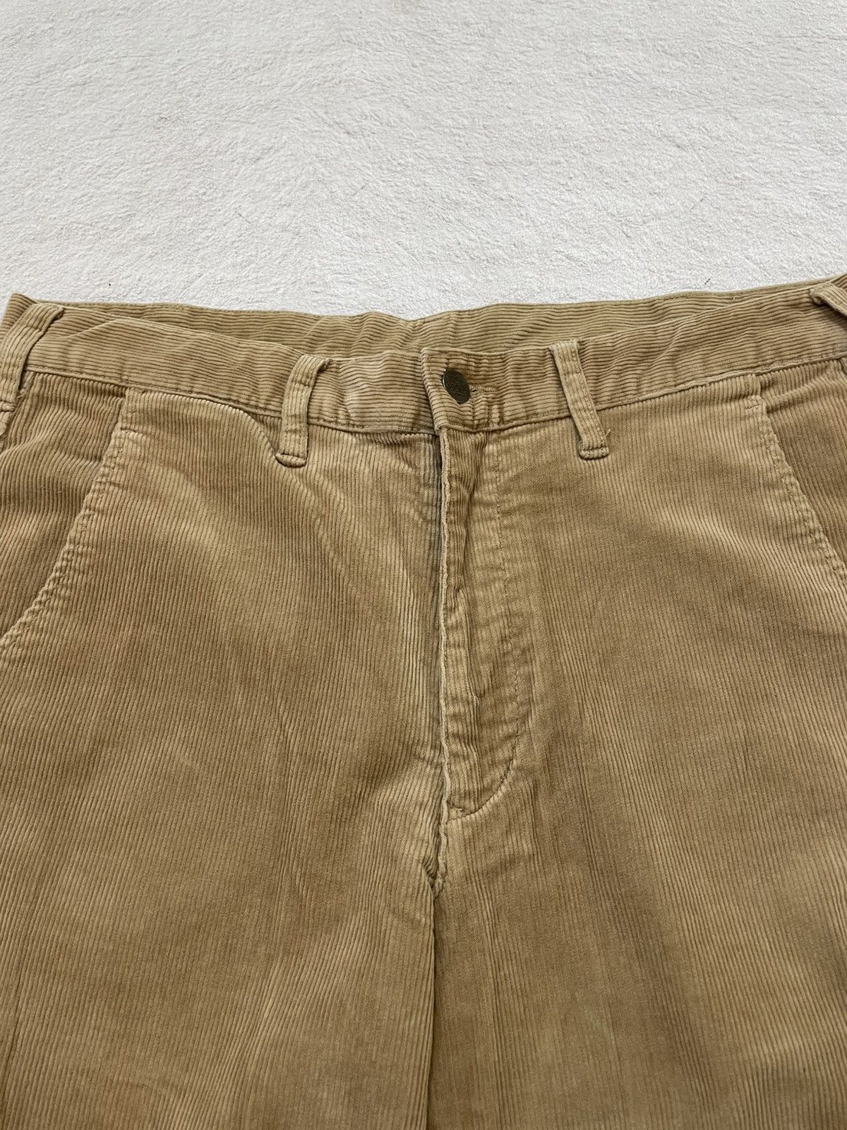 Japanese Brand 2000s Takeo Brown Corduroy Pants Wide Leg Y2K Japan Style Size US 33 - 4 Thumbnail