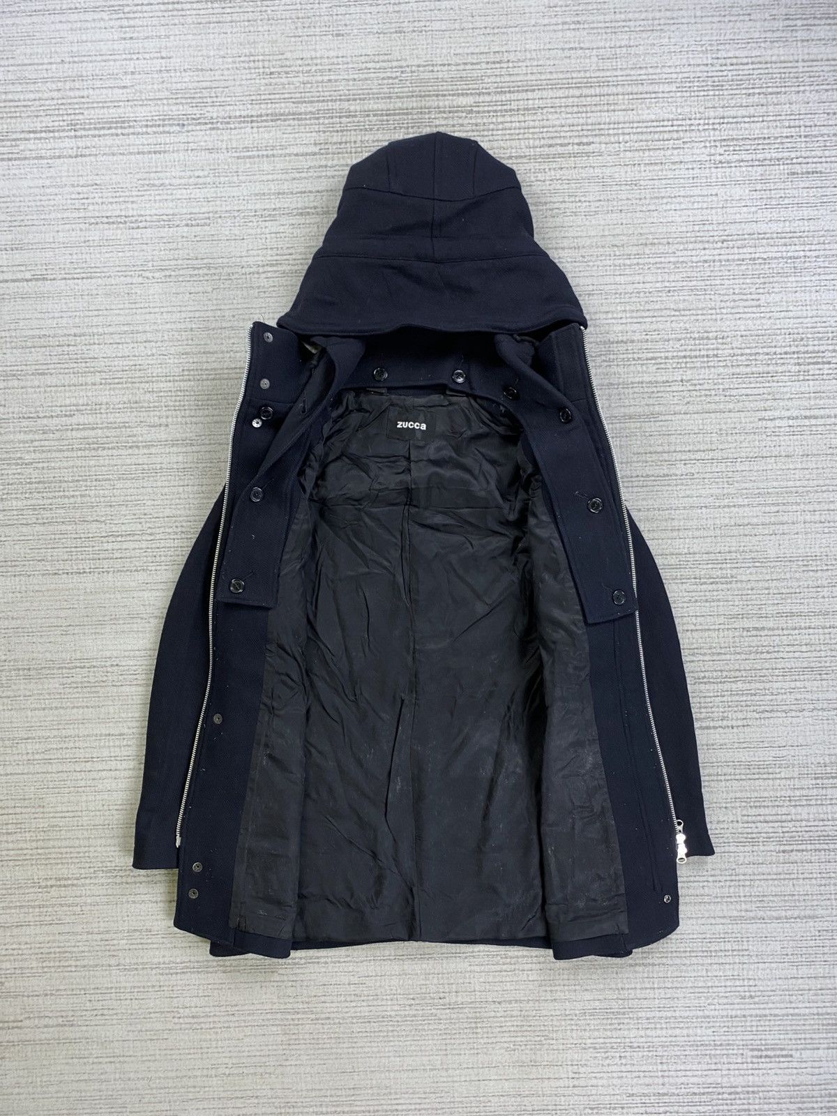 Zucca Vintage Issey Miyake Zucca Wool Hoodie Jacket Size US S / EU 44-46 / 1 - 6 Thumbnail