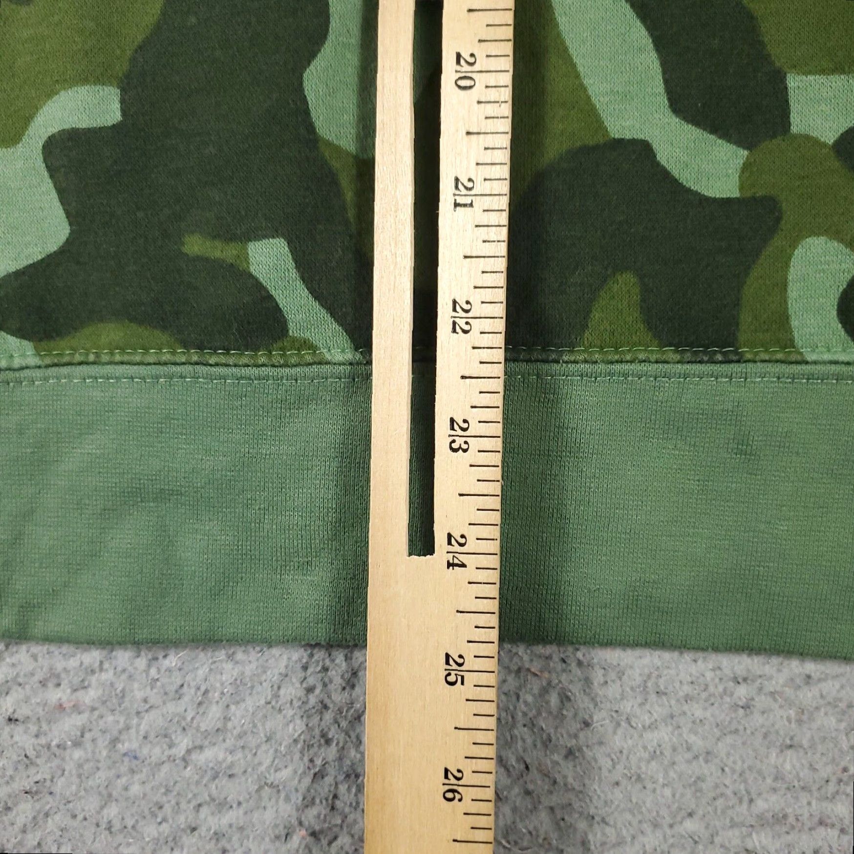 Champion Champion Green Camouflage Pullover Hoodie Womens Large Cotton Blend Fleece Sweatshirt Size L / US 10 / IT 46 - 7 Thumbnail
