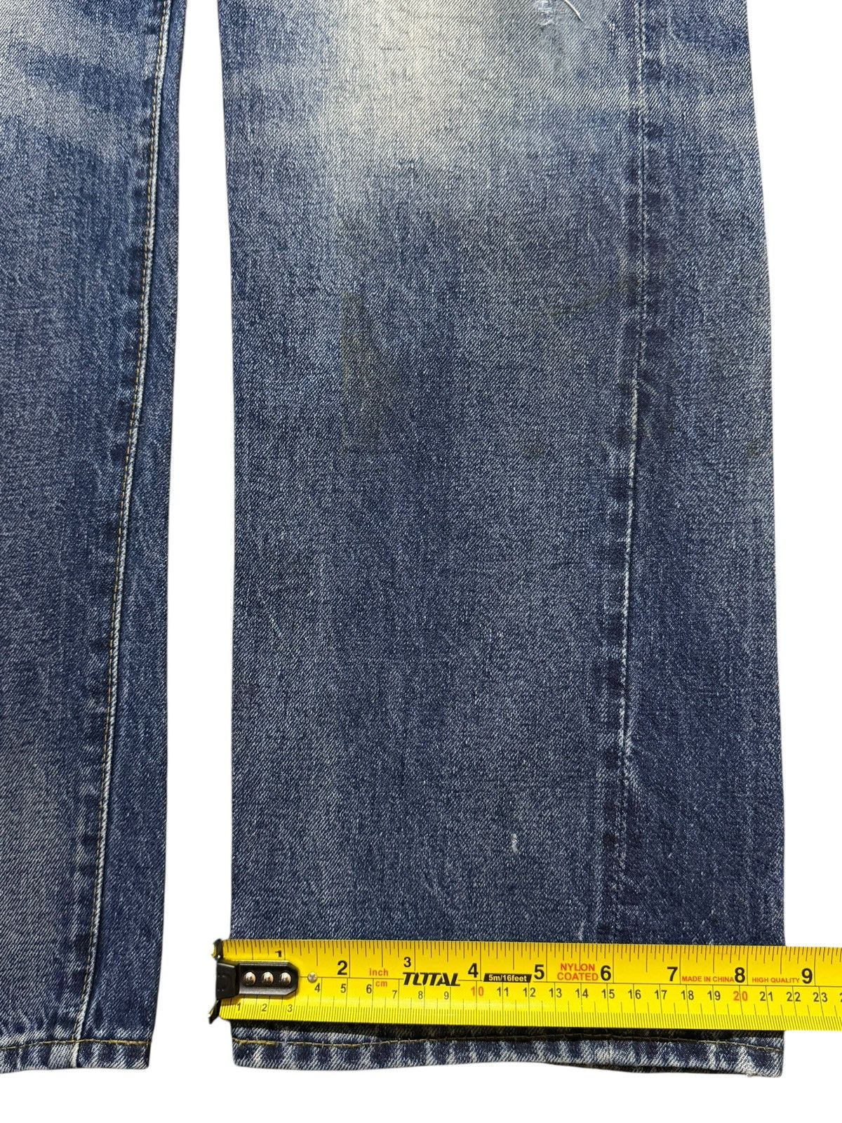 Levi's Vintage 90s Levis 501xx Big E Selvedge Blue Wash Distress Size US 32 / EU 48 - 16 Thumbnail