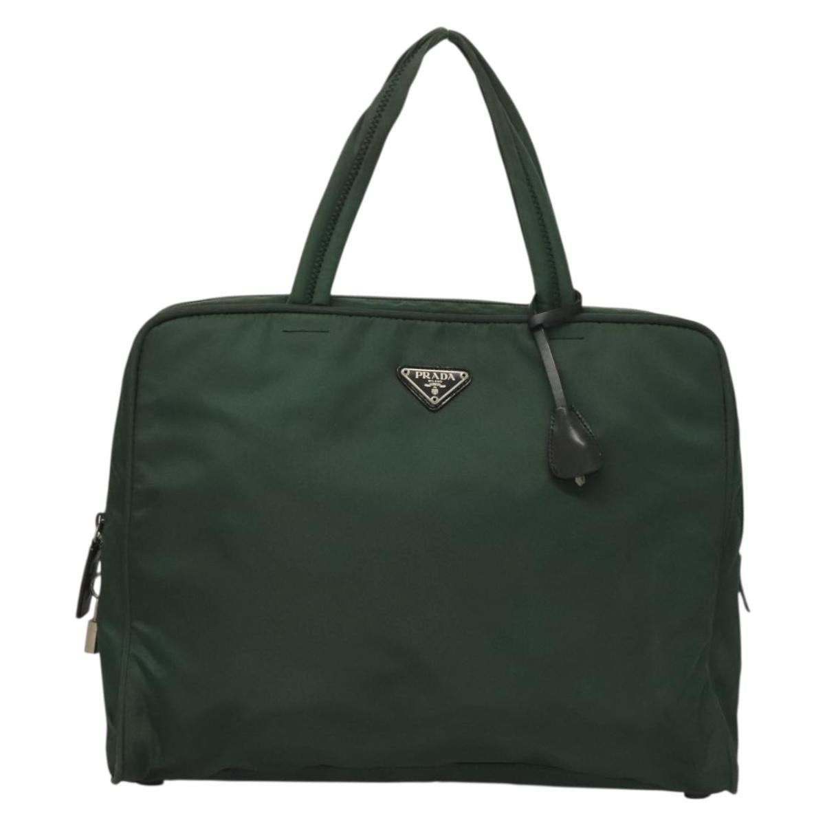Prada PRADA Hand Bag Nylon Khaki Silver Size ONE SIZE - 2 Thumbnail