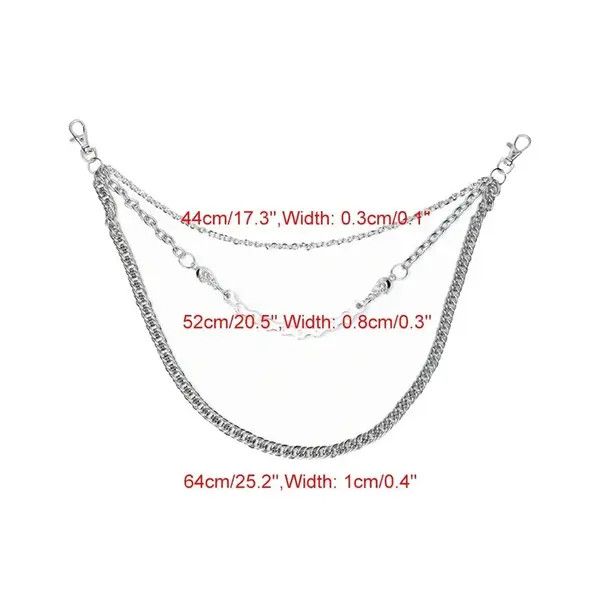 Other Triple Chain Link Jean Chain Size ONE SIZE - 2 Thumbnail
