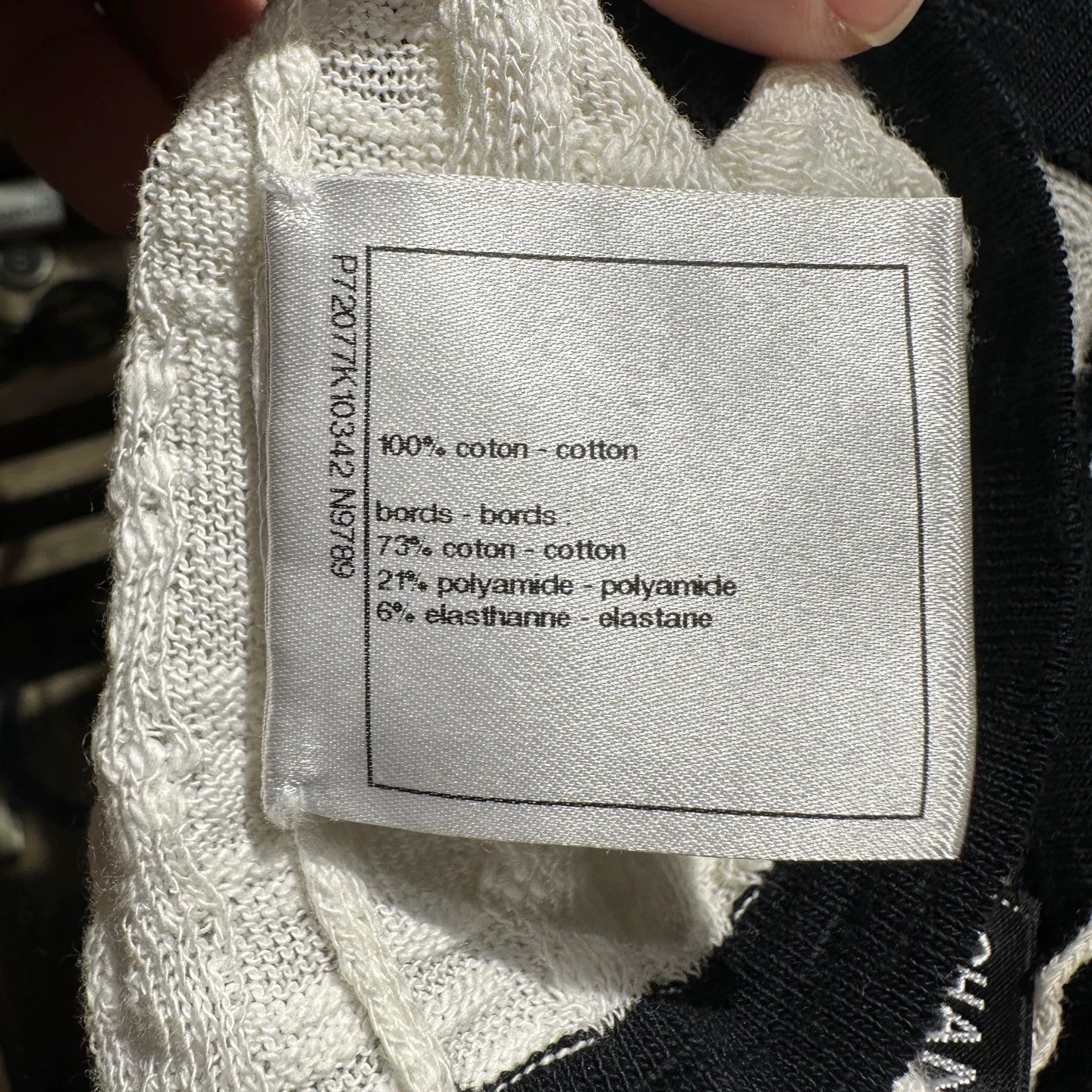 Chanel Chanel Black White Colorblock Halter Cami 36 Cotton Size XS / US 0-2 / IT 36-38 - 7 Thumbnail