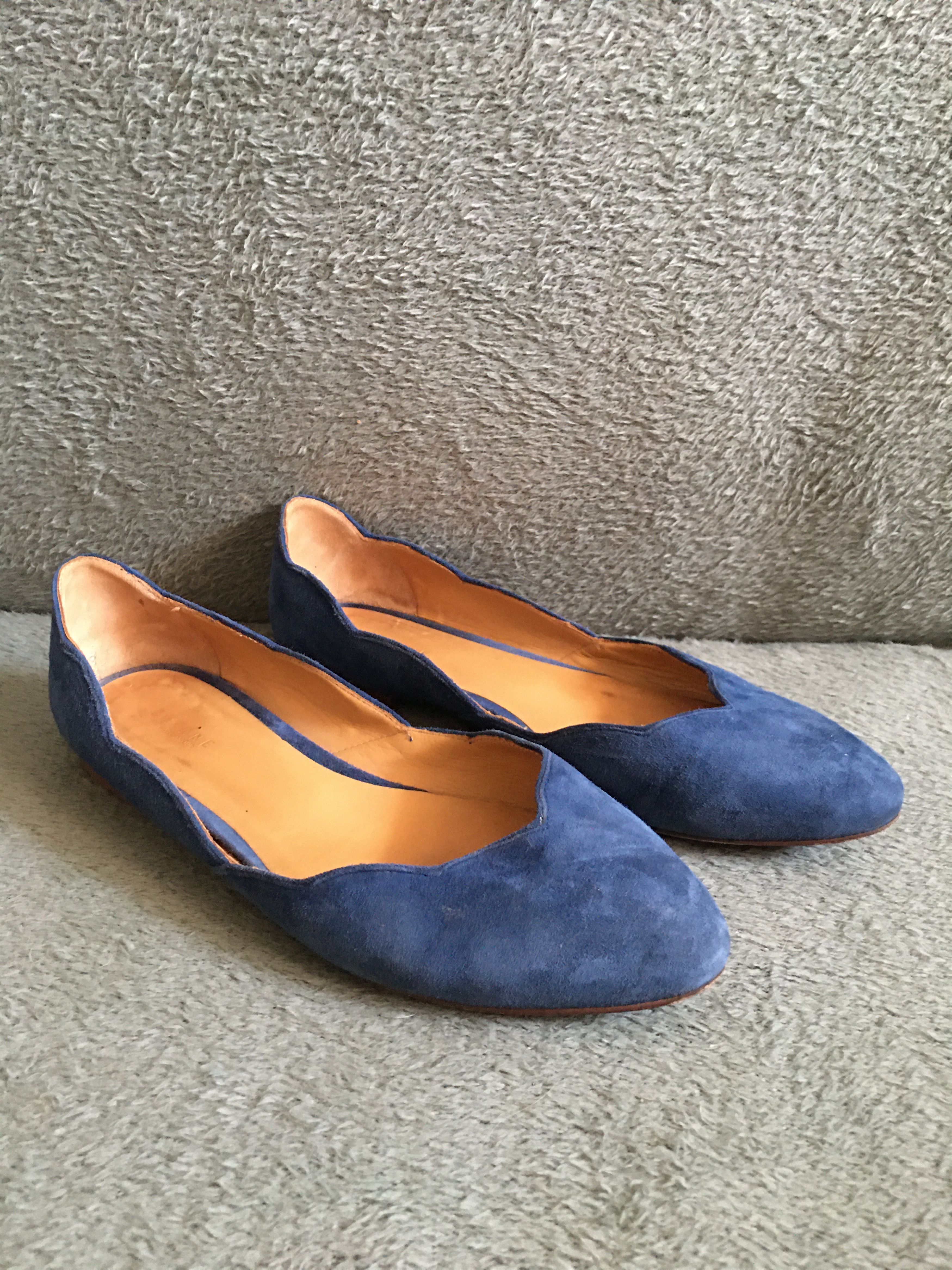Sezane Sezane Blue Suede Flats Shoes EU 39 Size US 9 / IT 39 - 3 Thumbnail
