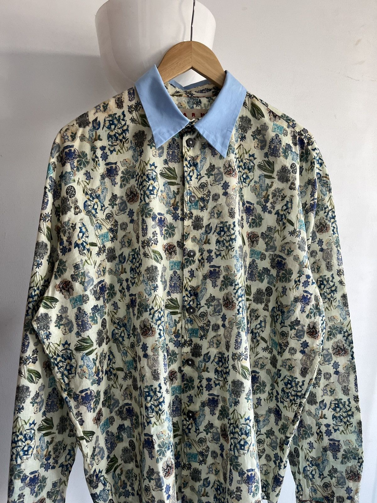 Marni Marni Floral Button Up Shirts Size US L / EU 52-54 / 3 - 10 Thumbnail