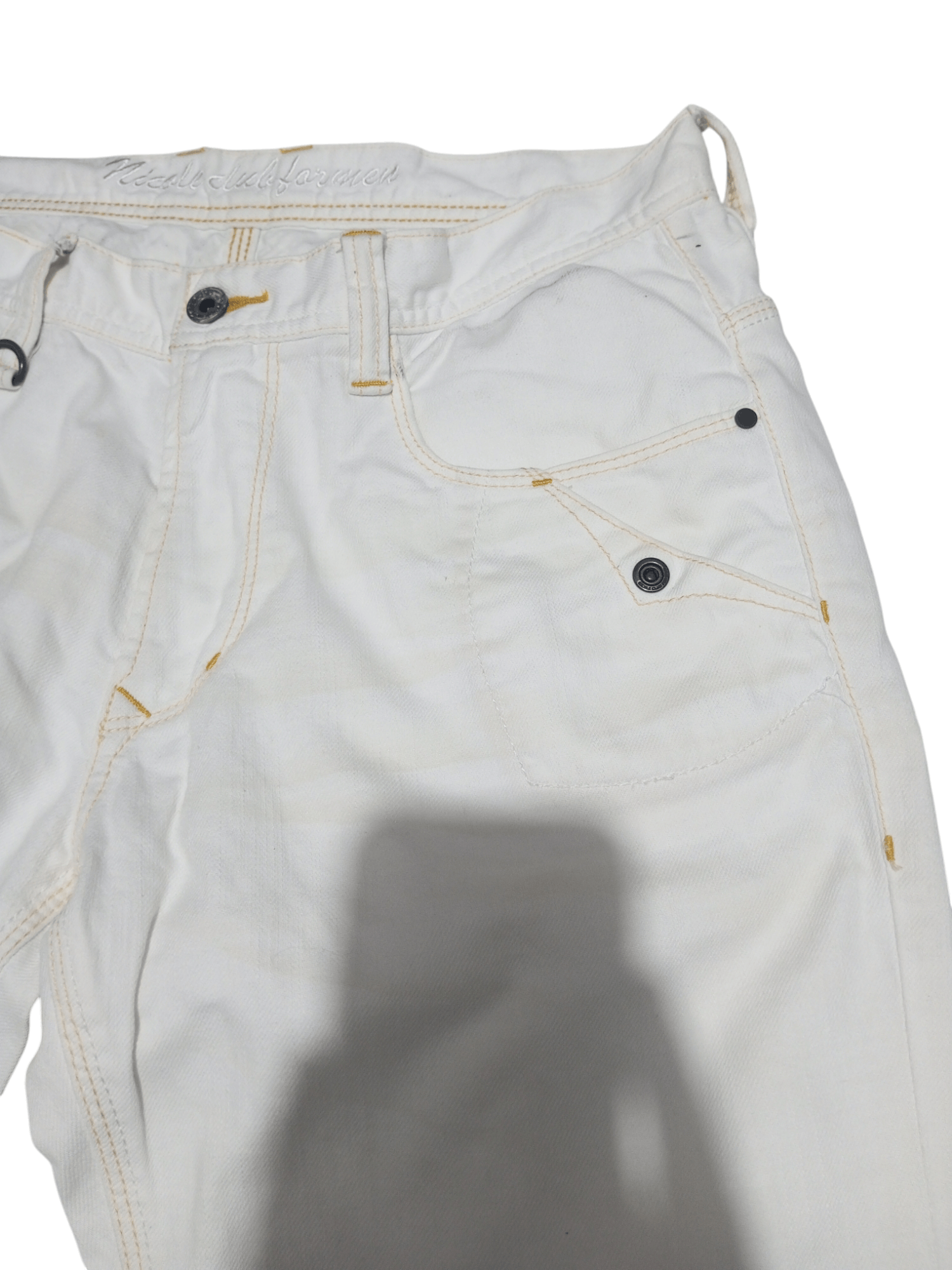 Japanese Brand Nicole club for men NCFM white flare denim Size US 32 / EU 48 - 4 Thumbnail