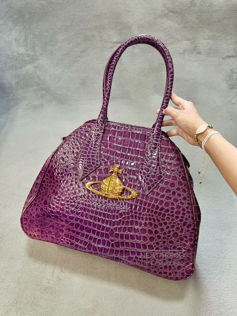 Vivienne Westwood Vivienne Westwood size os Purple Crocodile Pattern Bowling Size ONE SIZE - 1 Thumbnail