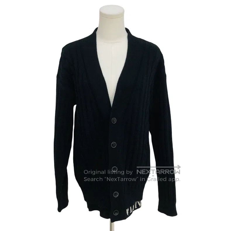 Valentino Valentino Hem logo wool cardigan Size S / US 4 / IT 40 - 1 Thumbnail