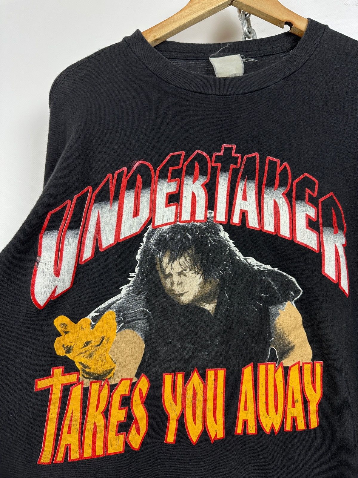 Vintage Vintage Undertaker Takes You Away WWE Wrestling T-Shirt Size US XXL / EU 58 / 5 - 8 Thumbnail