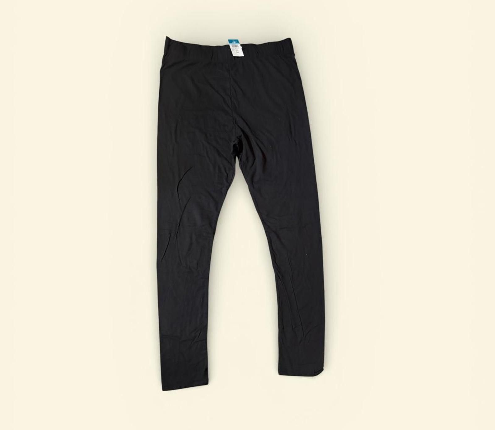 Rue Porter Rue+ Black Stretch Leggings Size 2X NWT Size 42" / US 20 - 1 Thumbnail
