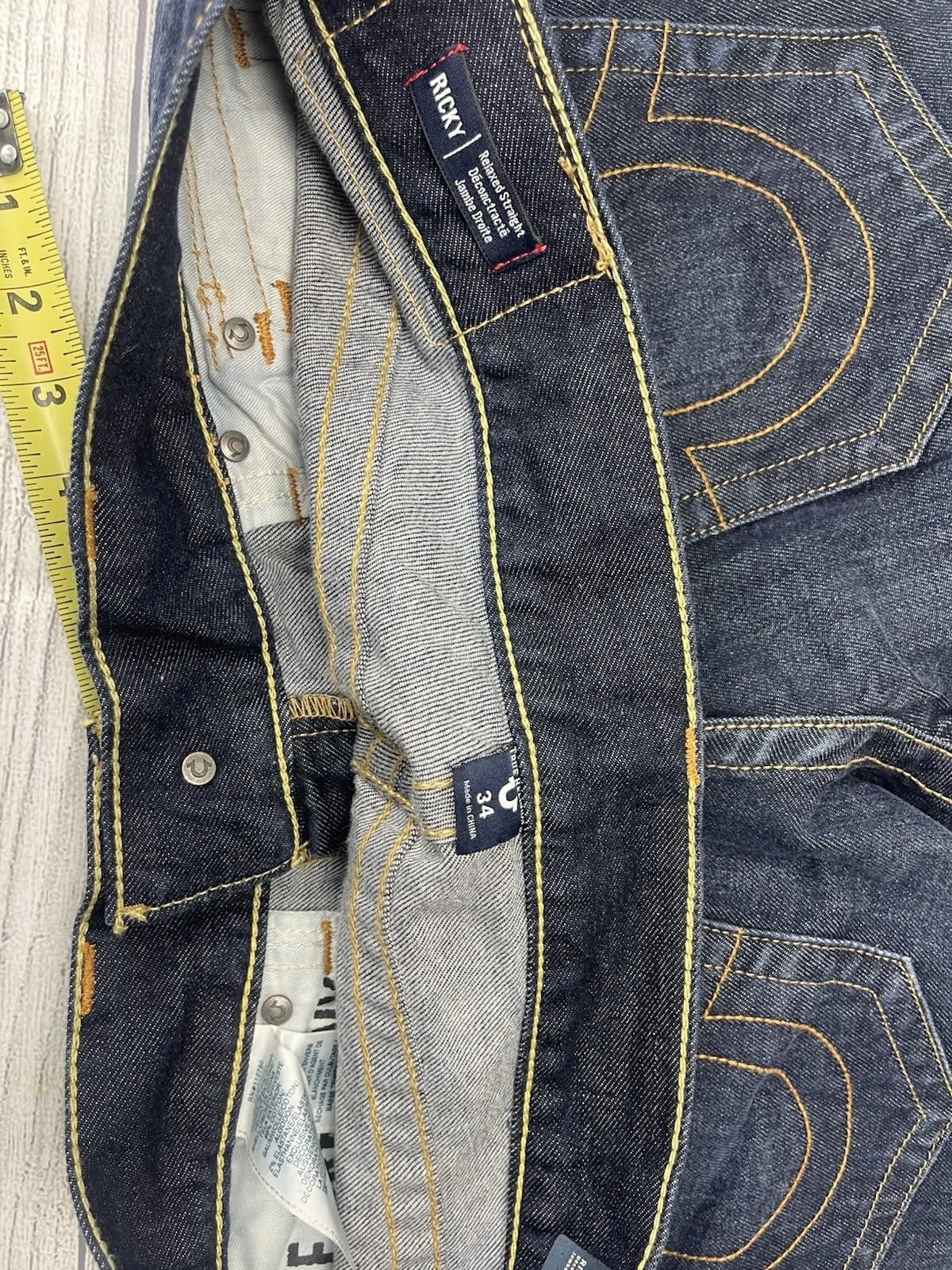 True Religion NWT True Religion Men’s 33 Ricky Relaxed Straight Jeans Size US 33 - 8 Thumbnail